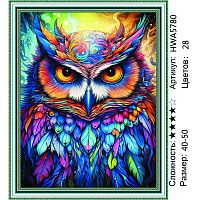 Алмазная мозаика Painting Diamond HWA5780, холст на подрамнике, круглые стразы, 40x50 см