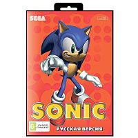 Картридж 16bit одноигровый SONIC Соник (Русская версия) 4Мб