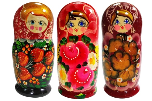 Матрешка "7в1" расписная Русские народные игрушки, 7 кукол, высота 19 см, диаметр 10 см
