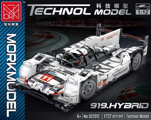 Конструктор Mork TECHNOL MODEL "Гоночный автомобиль Porsche 919 Hybrid Sport Car" 022012, 1722 дет фото 4