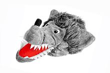 Шапка Волк 10013, серый искусственный мех, пластмасса, размер 56