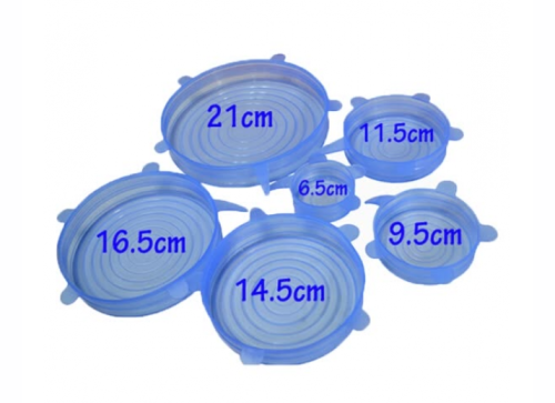 Набор силиконовых крышек SILICONE SEALING LIDS, 6 штук, цвет Синий 680575 фото 2