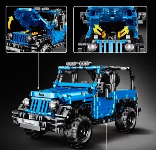 Конструктор TLG Техник OffRoad Adventure «Внедорожник Вранглер Jeep Wrangler», T2002, 876 деталей фото 2