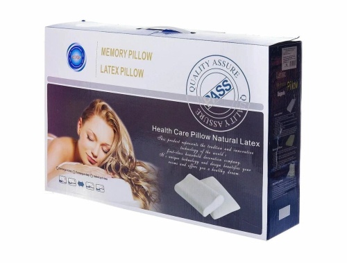 Подушка ортопедическая с памятью Memory Pillow Latex, 48х29 см, в коробке J-440
