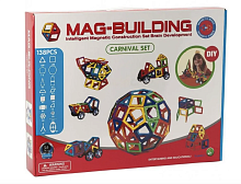 Магнитный конструктор MAG-BUILDING 138 деталей