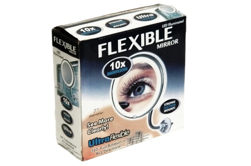 Зеркало с 10-кратным увеличением и подсветкой FLEXIBLE MIRROR 10x 7'' фото 6