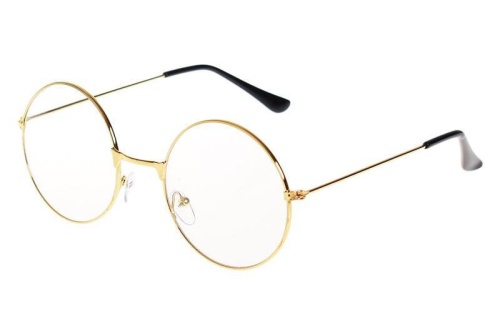 Очки Джона Леннона прозрачные (ВА129), размер оправы 12,5 см