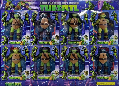 Teenage Mutant Ninja TURTLES ФИГУРКА 0815-4 Черепашки-Ниндзя 14 см со световым проектором, 1 шт 