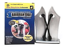 Ножеточка J-8 BAVARIAN EDGE, механическая, на подставке, серебристо-черная