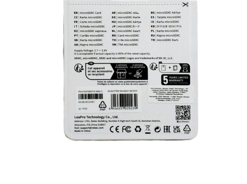 Карта памяти Netac MicroSDXC 64Gb P500 Standard Class 10 UHS-I (90 Mb/s) без адаптера фото 3