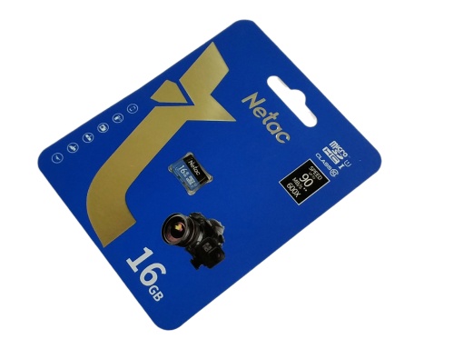 Карта памяти Netac MicroSDHC 16Gb P500 Standard Class 10 UHS-I (90 Mb/s) без адаптера фото 3