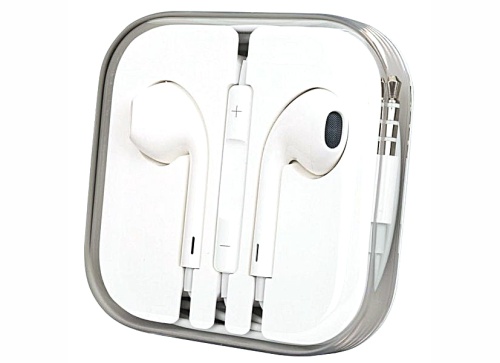 Наушники вкладыши проводные Earpods с микрофоном штекер AUX