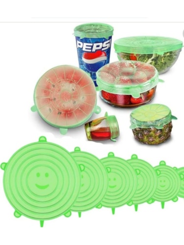 Набор силиконовых крышек SILICONE SEALING LIDS, 6 штук, цвет Зеленый фото 3