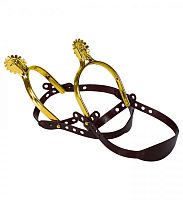 Шпоры золотые карнавальные 01177, пластиковые, размер 14*22 см