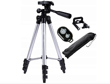 Штатив трипод TRIPOD DK 3888 с держателем смартфона + Пульт ДУ, высота 345 - 1020 мм  3110