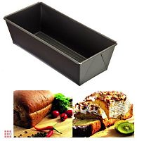 Форма для выпечки кекса, хлеба (кирпич), углеродистая сталь, 26x11.5x7.5 см