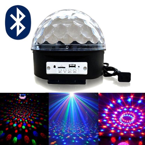 Диско-шар RGB LED Crystral Magic Ball Liht c БЛЮТУЗ + флешка на 36MB фото 2