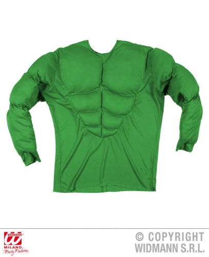 Костюм Рубашка Супер Мускулы (Халк) 12602, зеленая, размер M