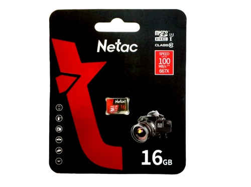 Карта памяти Netac MicroSDHC 16Gb P500 Extreme Pro Class 10 UHS-I U1 V10 (100 Mb/s) без адаптера Карта памяти Netac MicroSDHC 16Gb P500 Extreme Pro Class 10 UHS-I U1 V10 (100 Mb/s) без адаптера