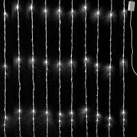 Гирлянда "ВОДОПАД" БЕЛАЯ ХОЛОДНАЯ, размер 2*2 метра, 240L ламп (коробка)
