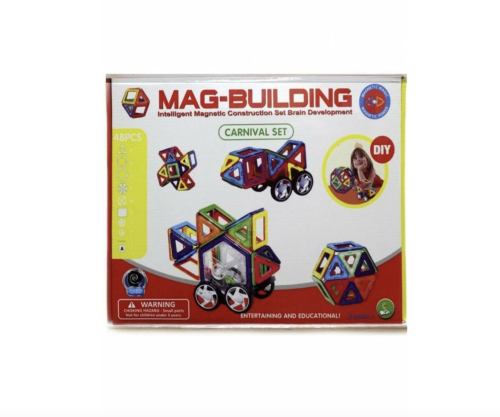 Магнитный конструктор MAG-BUILDING 48 деталей фото 2