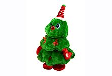 Ёлка музыкальная танцующая, звук, на батарейках, высота 40 см