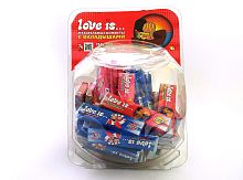 LOVE IS... Жевательная конфета АССОРТИ 6*60*25г  (пластики), упаковка СФЕРА