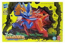 Конструктор Zuanma DINOSAUR WORLD Фигурка Динозавр СИНЕ-КРАСНЫЙ 042-2 со звуком