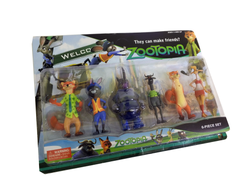НАБОР Фигурок Зверополис ZOOTOPIA, 10 см, 6 штук на блистере фото 2