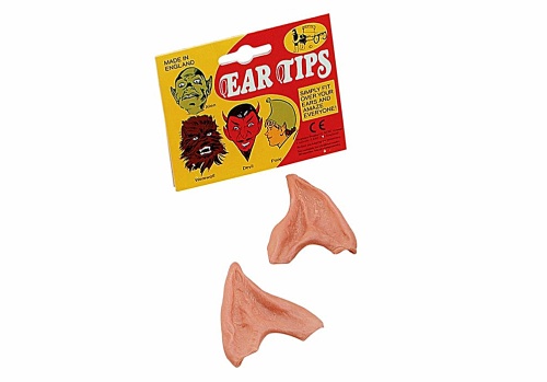 Кончики ушей Дьявола (уши), цвет телесный, латекс, размер 6,5*5 см