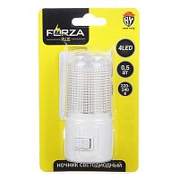 Ночник светодиодный FORZA PLUS 4 LED, 220В, 8х7х3 см