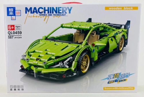 Конструктор ZHE GAO TECHNIC MACHINERY «Гоночный автомобиль LAMBORGHINI» Ламборджини QL0459, 587 дет фото 2