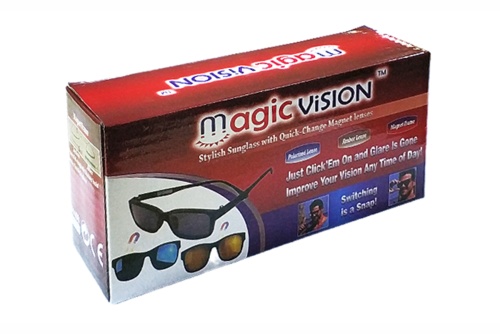 Очки солнцезащитные MAGIC VISION со сменными магнитными накладками, 3 накладки Очки солнцезащитные MAGIC VISION со сменными магнитными накладками, 3 накладки
