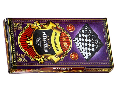 Настольная игра "Шахматы" A001 магнитные дорожные 13*13*1,5 см  фото 4