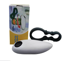 Открывашка One Touch Can Opener, автоматика, сталь, пластик, 16,5 см, белая