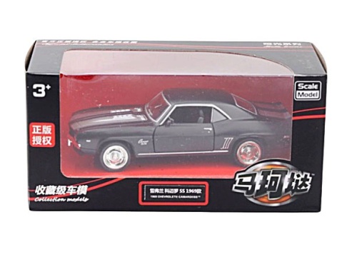 Машина "Chevrolet Camaro SS 1969" 1:36, металлическая, открываются двери фото 5