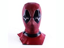 Маска "Дэдпул", красный, чёрный латекс, универсальный размер