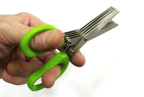 Ножницы кухонные для нарезки зелени HERB SCISSORS KITCHEN 5 лезвий, длина 13,5 см фото 2