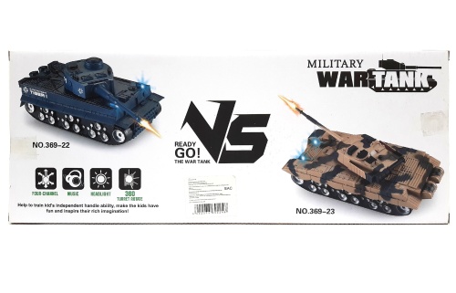 Танк НАБОР 2в1 Military WAR TANK Tiger 211 & TYPE 99-01 радиоуправляемые 21 см фото 4
