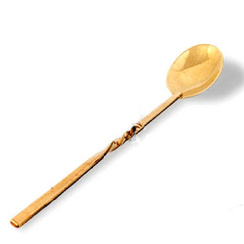 Ложка латунная для кофе и сахара 22 см
