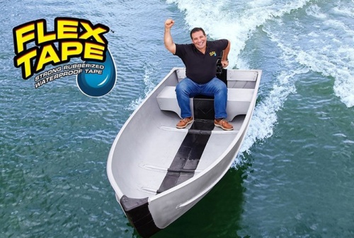 Сверхсильная клейкая лента Flex Tape "Флекс Тайп" БЕЛАЯ, 100мм*1,5м  фото 5
