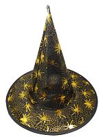 Колпак "Ведьма с паутиной" на Хэллоуин, нейлон, черный, унисекс