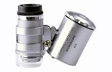 Мини микроскоп с LED подсветкой MINI MICROSCOPE 60Х 