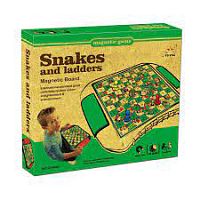 Настольная магнитная игра "Змеи и Лестницы" Snakes and Ladders в коробке