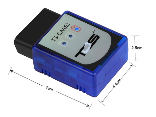 Автосканер elm327 OBD2 TDS TS-CAA62 модуль OBD (V1.5 Bluetooth 5.1) чип JL (AB21BP0J056) СИНИЙ фото 5