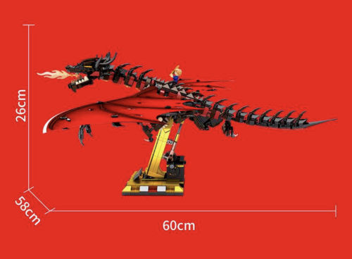 Конструктор MJI Dragon Smaug "Хоббит: Дракон Смауг" (Властелин Колец) 13003, 1359 деталей фото 3