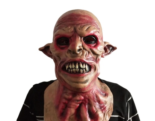 Маска Вампир из фильма "Другой Мир", бежевый с красным латекс Маска Вампир из фильма "Другой Мир", бежевый с красным латекс