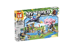 Конструктор LB My World "Нападение Дракона Эндера на свиноферму" LB1112, 432 детали