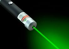 Лазерная указка Green Laser Pointer SD-03-2 без насадок, зеленый луч