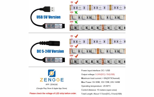 Контроллер Bluetooth, RGB, 4PIN Огонек OG-LDL41 LED, USB 5В фото 6